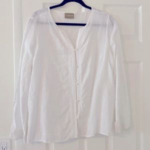 Liz Claiborne woman’s White Blouse XL